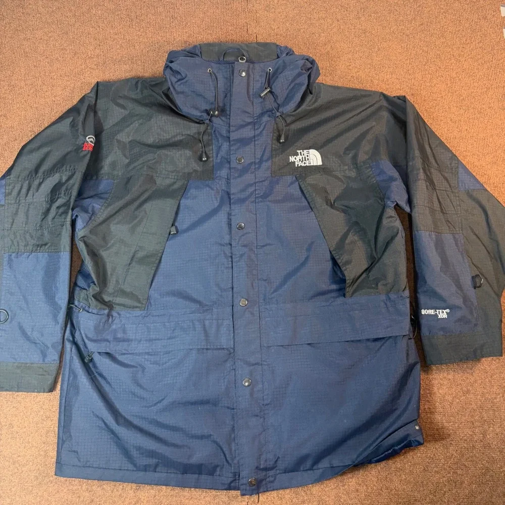 The North Face Summit Series Gore-Tex XCR Jacket Mens Navy Blue Black Shell L/XL